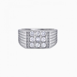 Buy silver men's ring with gemstone online in India